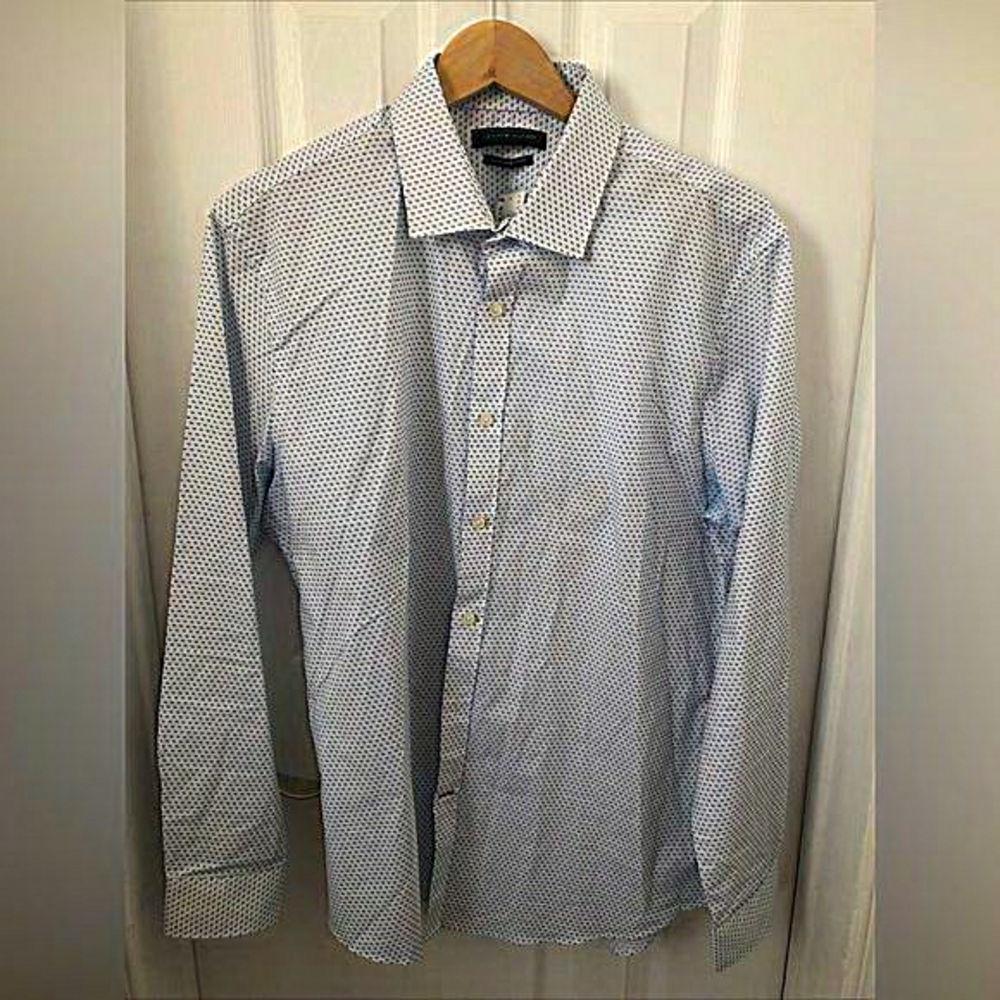 Tommy‎ Hilfiger Men’s Dress Shirt 17 XL Slim Fit